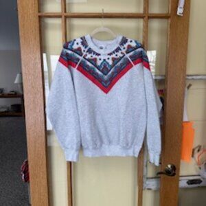 Vintage Scarf Sweatshirt